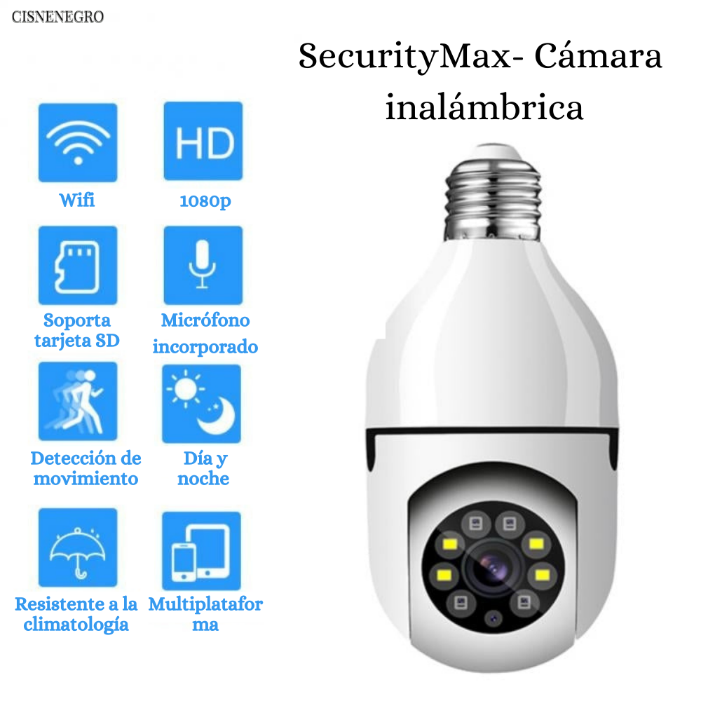 SecurityMax- Cámara inalámbrica