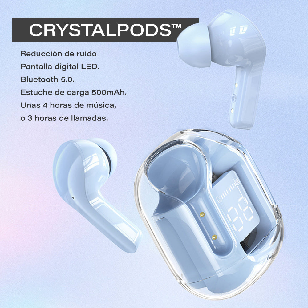 CRYSTALPODS™ Auriculares Inalámbricos con Bluetooth 5.1