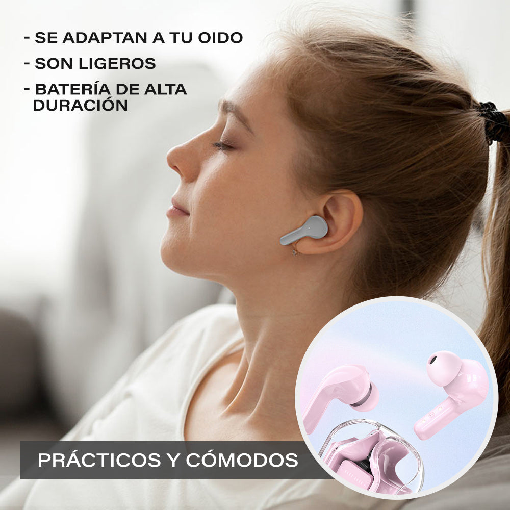 CRYSTALPODS™ Auriculares Inalámbricos con Bluetooth 5.1